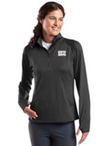 DHS Ladies Sport-Wick Stretch 1/2 Zip Pullover