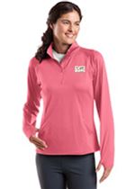 DHS Ladies Sport-Wick Stretch 1/2 Zip Pullover - Pink