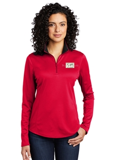 ATF Ladies Silk Touch Performance Â¼ Zip Pullover