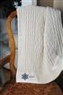Cotton Cable Throw with Personalized Motif
