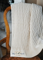 USMSBF Cable Knit Throw