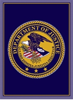 US Department of Justice Knit Logo Throw