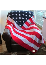 OA American Flag Knit Throw